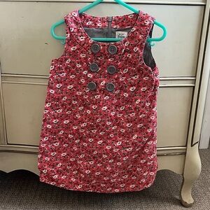 Mini Boden Red Floral Kids Dress